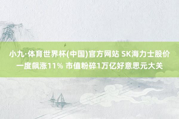 小九·体育世界杯(中国)官方网站 SK海力士股价一度飙涨11% 市值粉碎1万亿好意思元大关