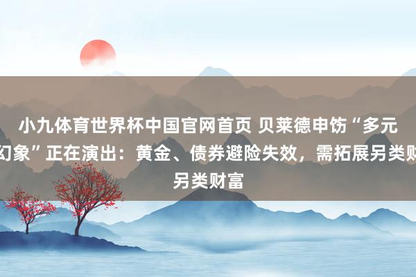 小九体育世界杯中国官网首页 贝莱德申饬“多元化幻象”正在演出：黄金、债券避险失效，需拓展另类财富